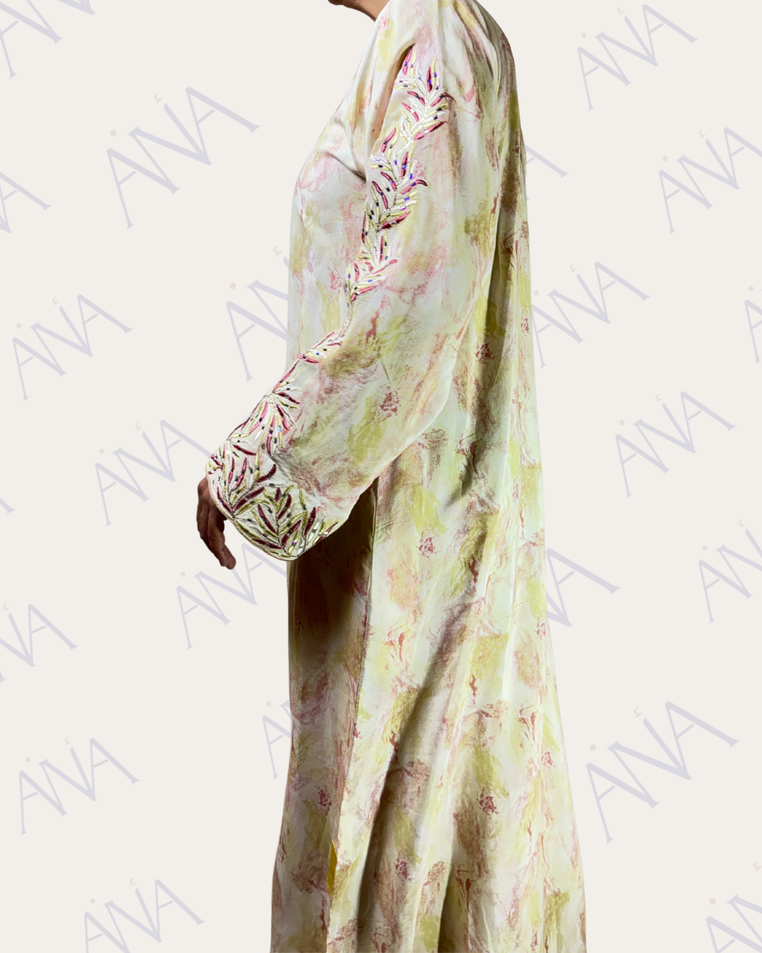 Ana Pink & Yellow Marble Dress