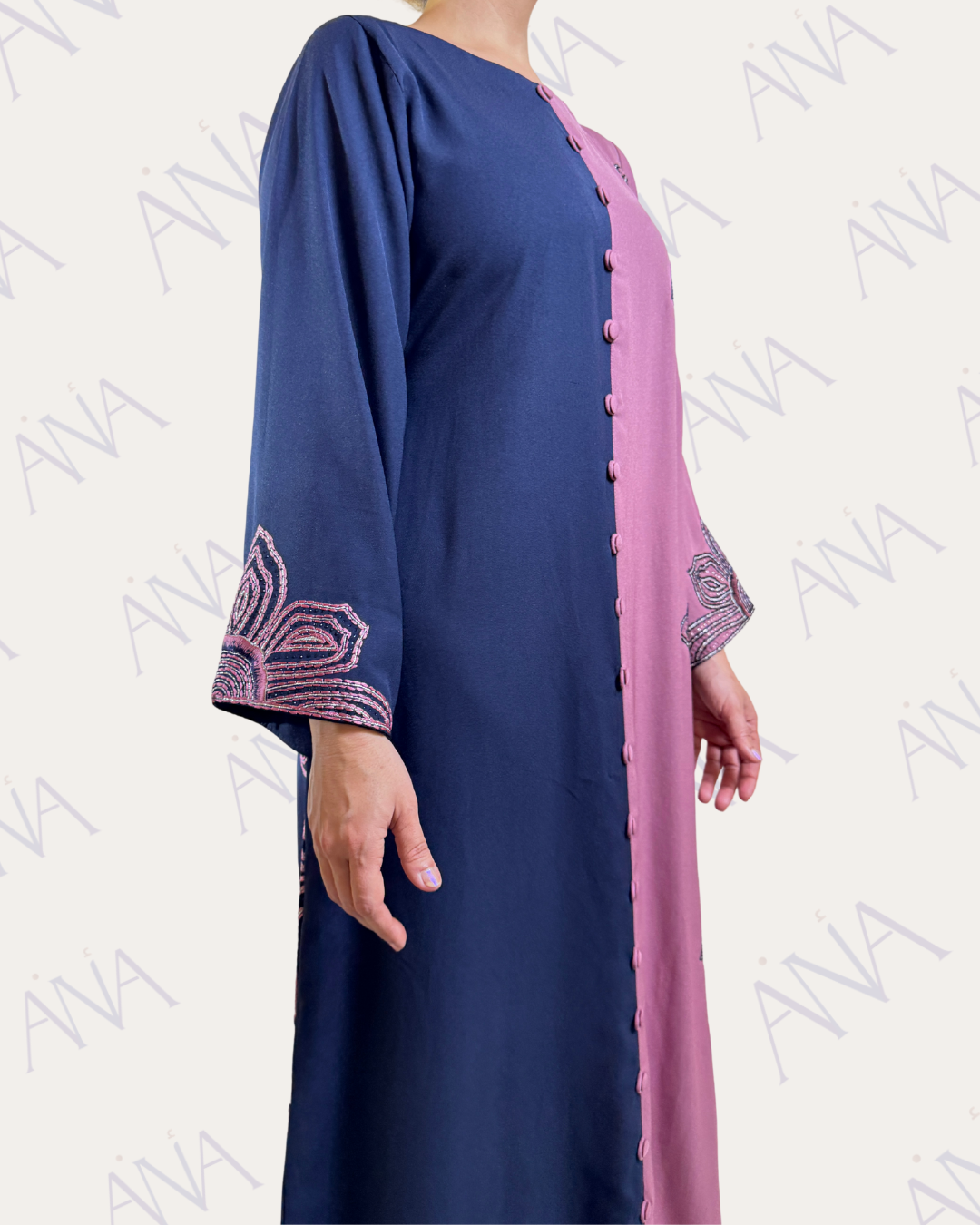 Ana Double Color Dress