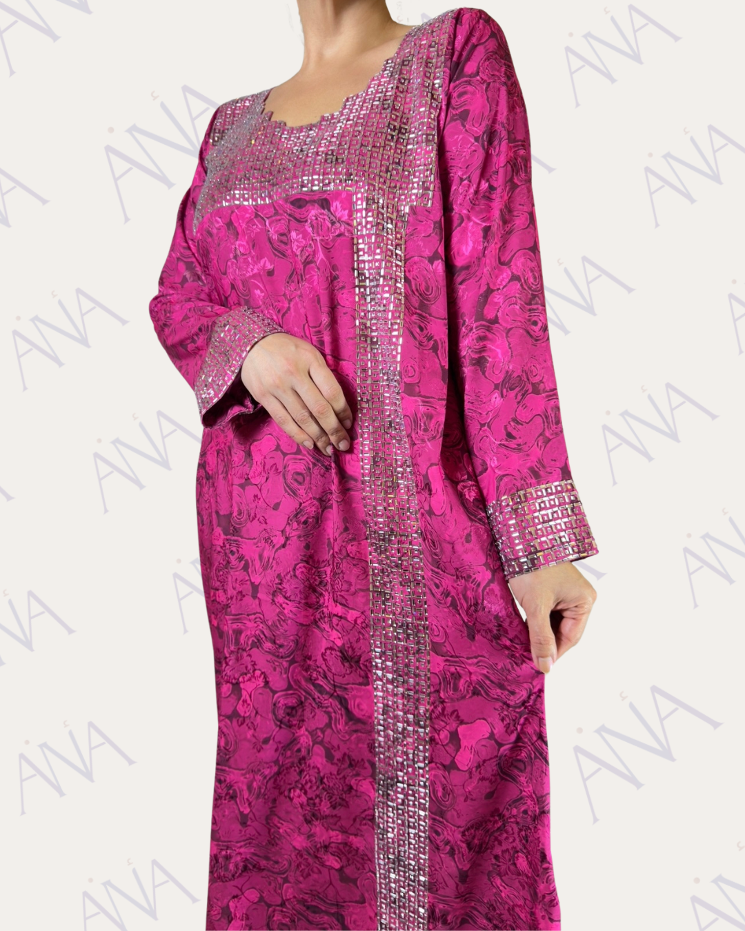 Ana Pink Crystal Dress