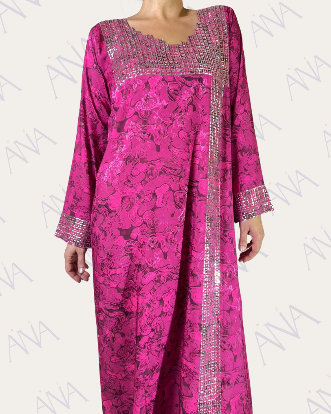 Ana Pink Crystal Dress