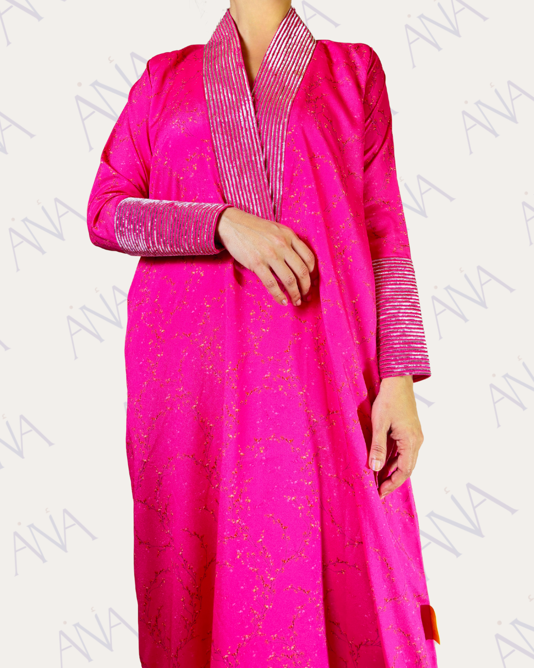 Ana Fuchsia Tally Neck Dress