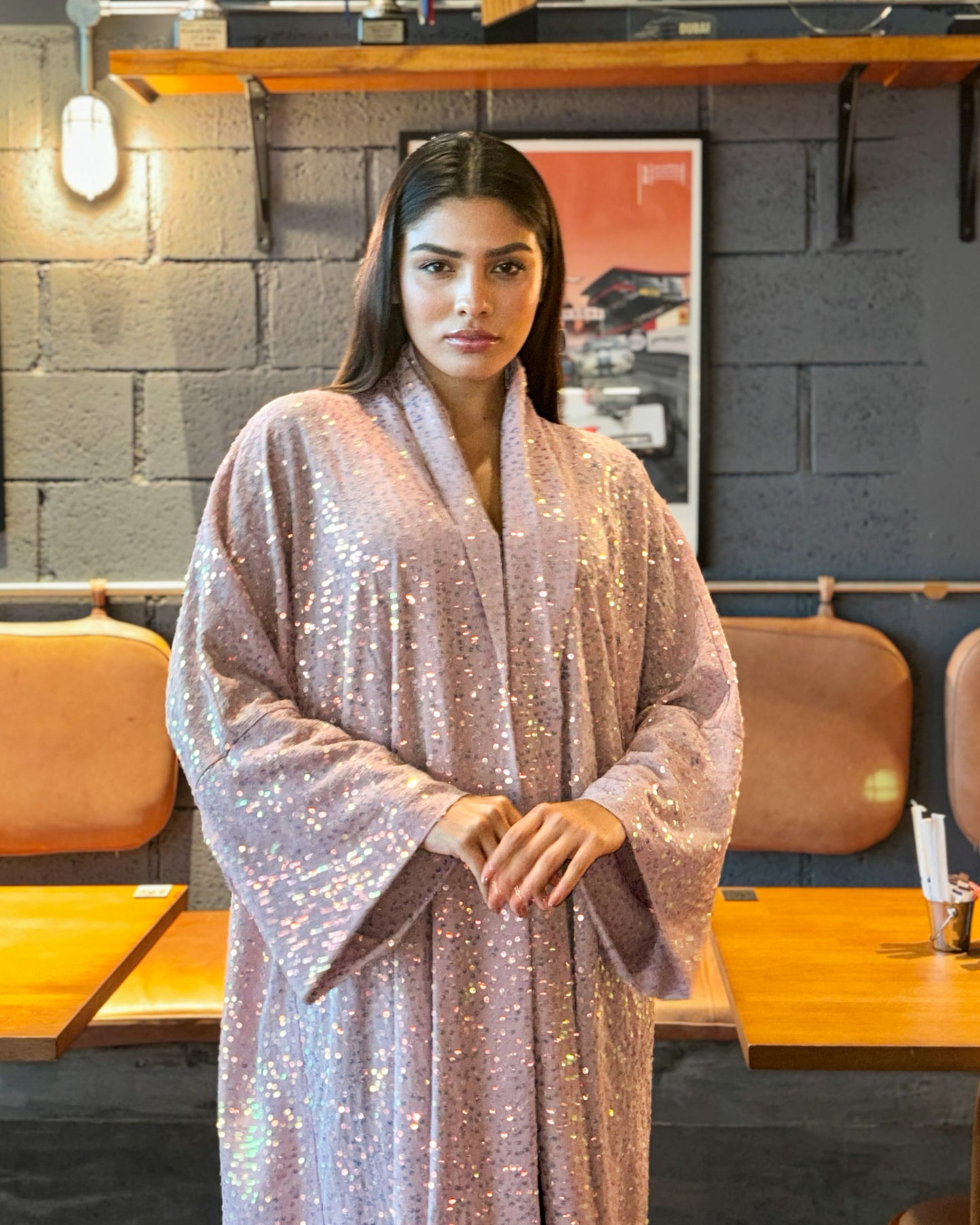 Ana Rose Shimmer Abaya