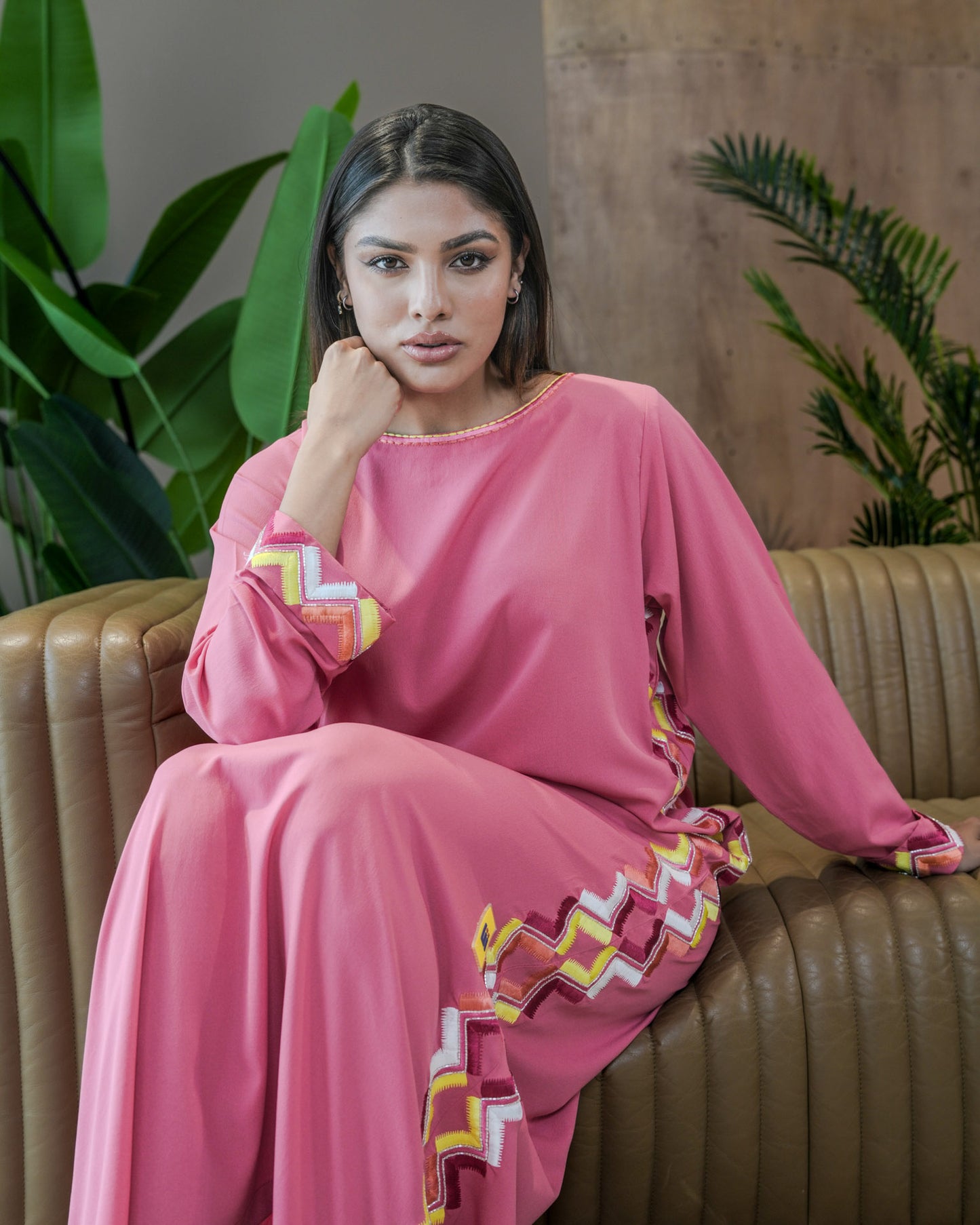 Ana Pink Classy Dress