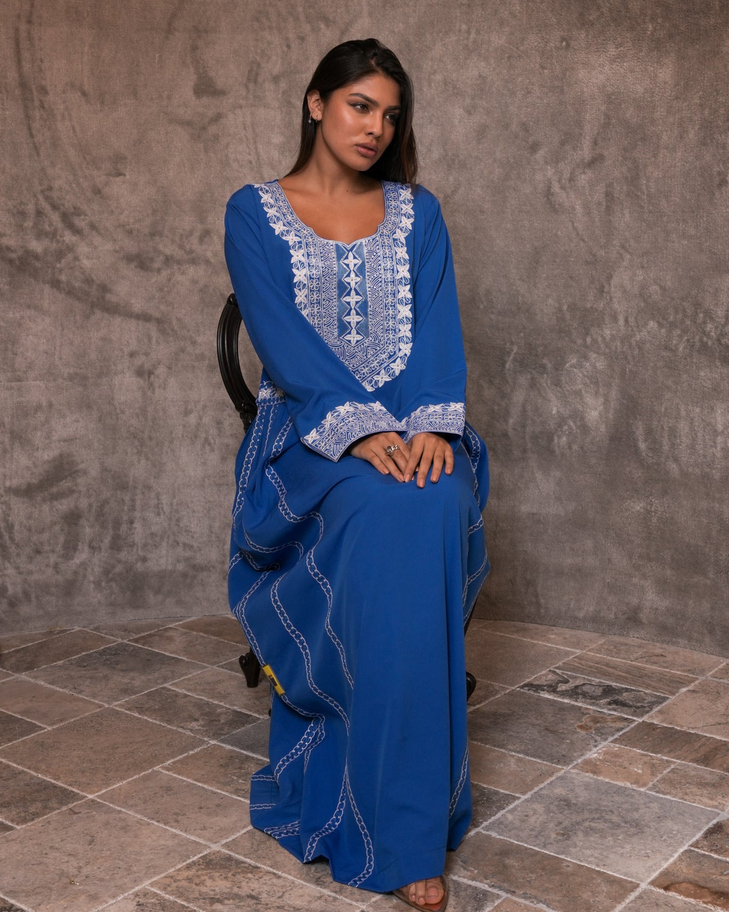 Ana Blue Sequence Dress