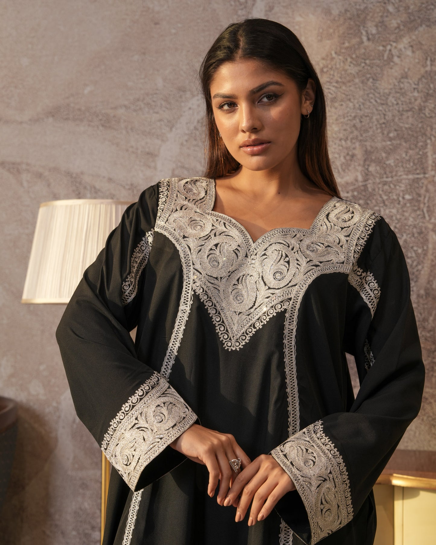 Ana Black & Silver Dress