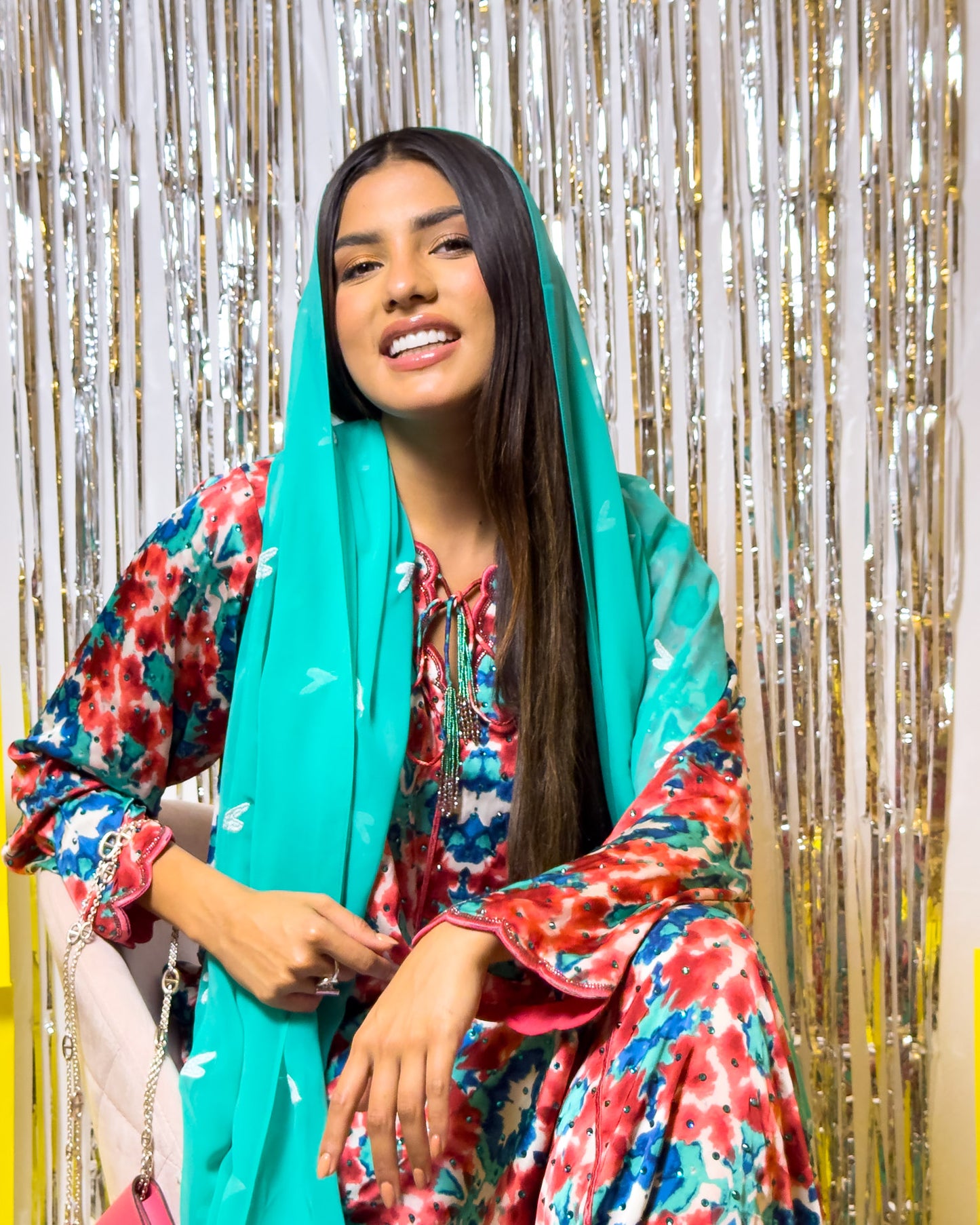 Ana Red Triple Color Dress