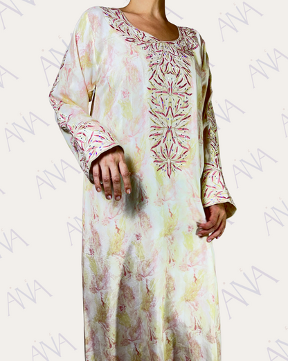 Ana Pink & Yellow Marble Dress