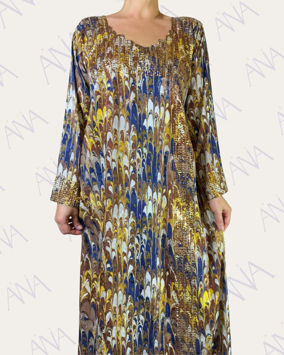Ana Brown Crystal Dress