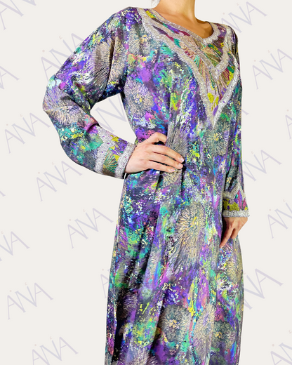 Ana Purple Tie Dye Dress