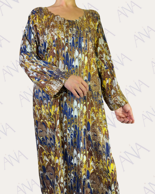 Ana Brown Crystal Dress