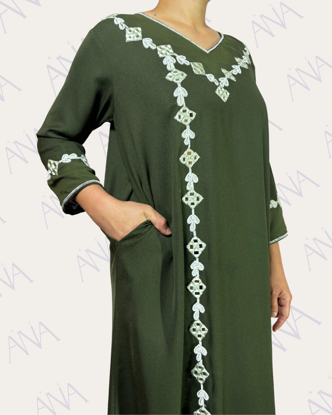 Ana Dark Green Mirror