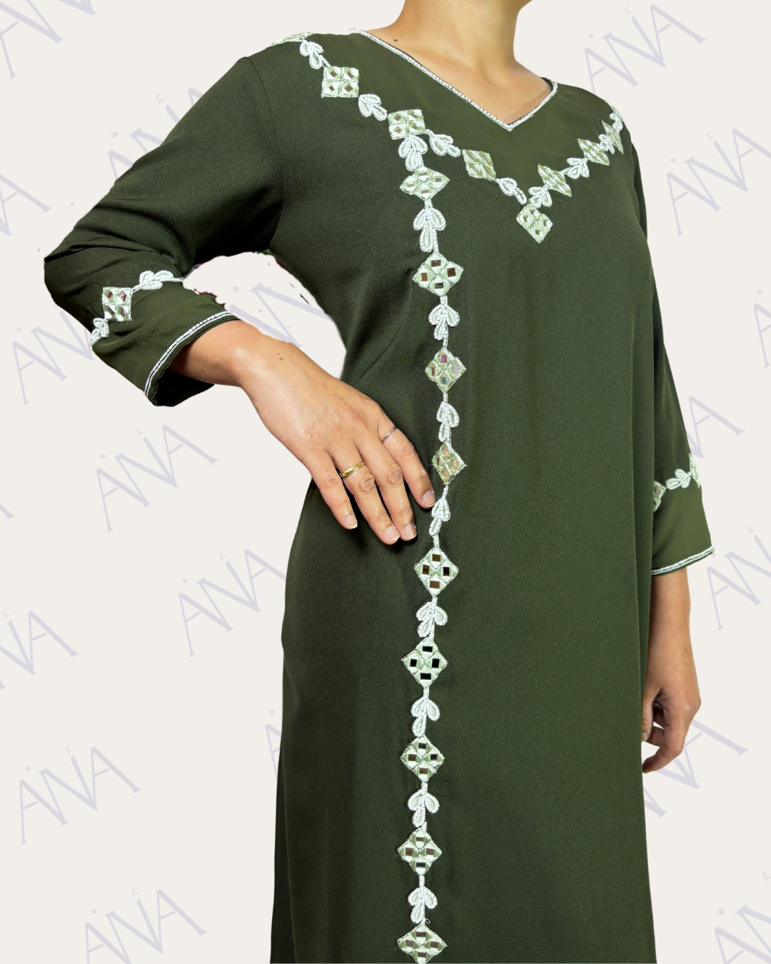 Ana Dark Green Mirror