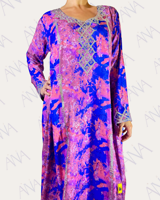 Ana Pink & Blue Dress