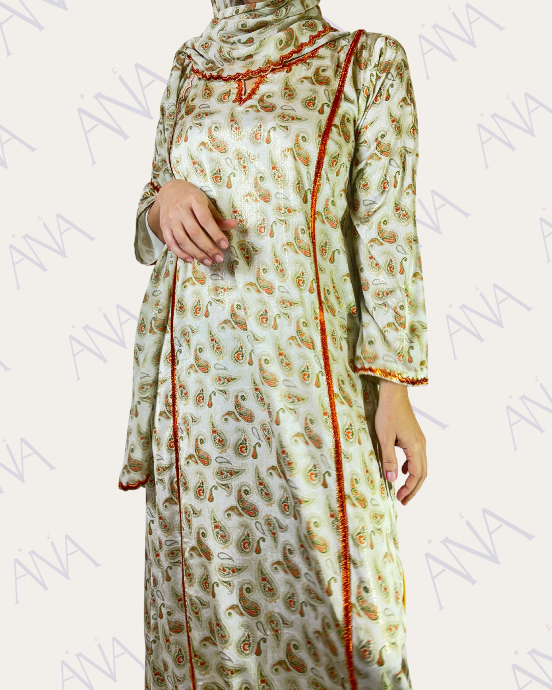 Ana Caju Orange Dress