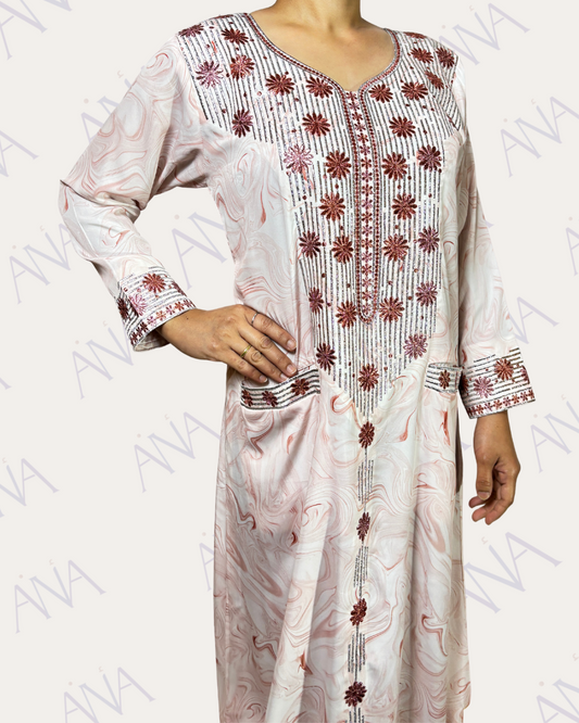 Ana Pink Marble Khous