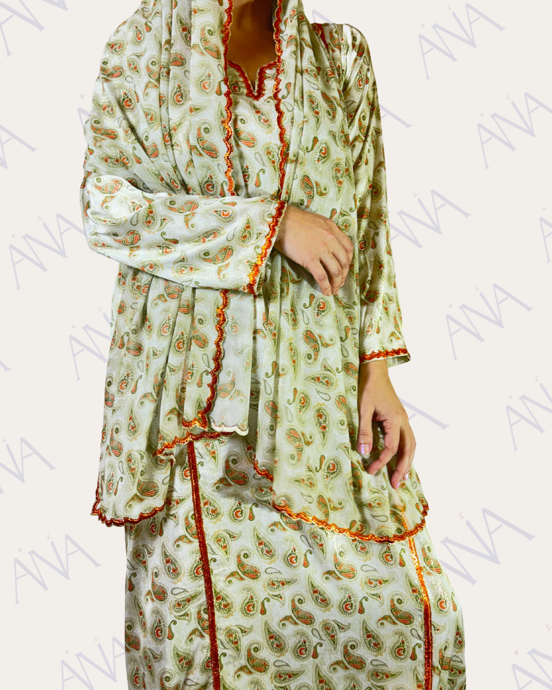 Ana Caju Orange Dress