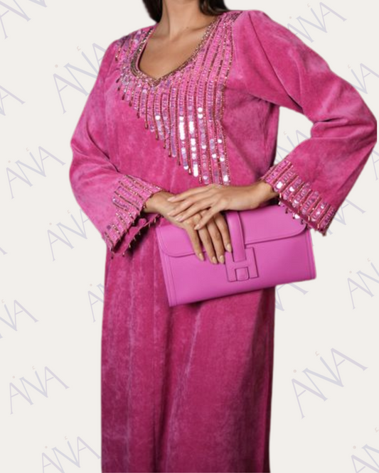 Ana Pink Velvet Bling