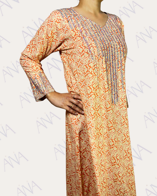 Ana Orange Bling Crystal