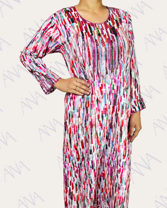 Ana Colorful White & Bling