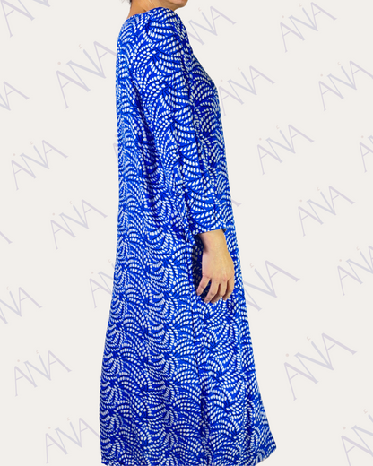 Ana Blue & White Simple