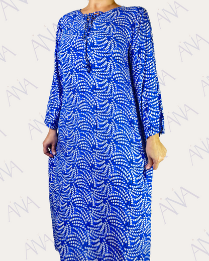 Ana Blue & White Simple