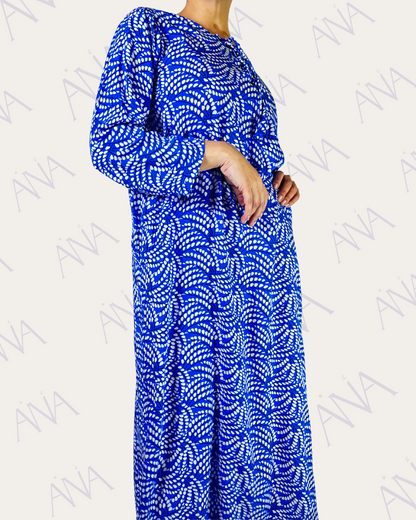 Ana Blue & White Simple