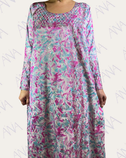 Ana Blue & Pink Full Bling