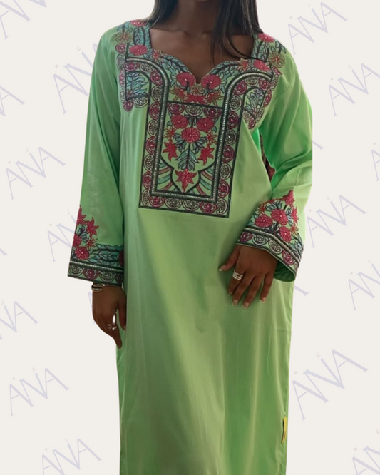 Ana Green Arabic Bling Dress