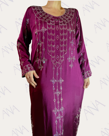 Ana Maroon Full Bling