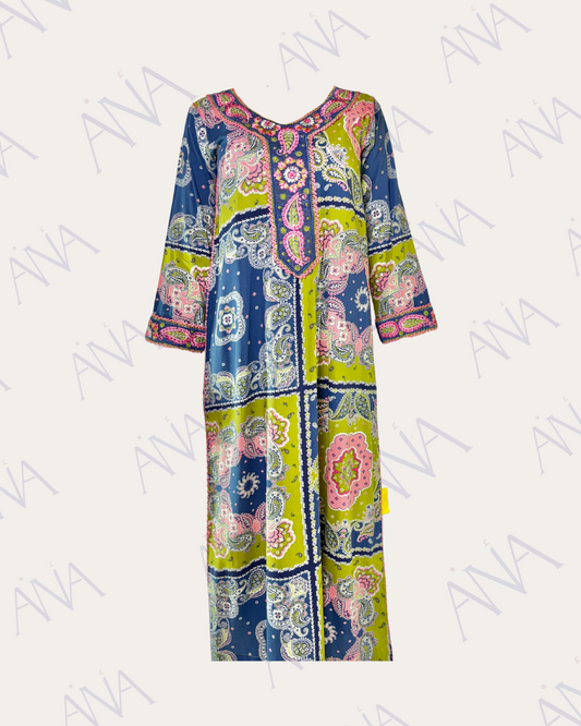 Ana Blue & Green Pattern