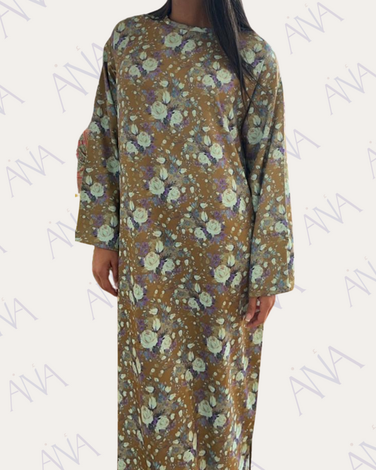 Ana Mustard Floral Dress
