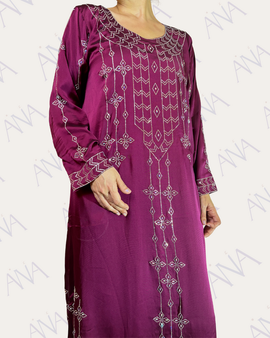 Ana Maroon Full Bling