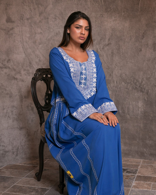 Ana Blue Sequence Dress