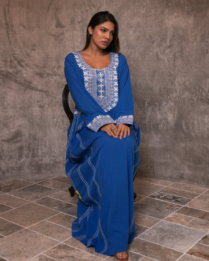 Ana Blue Sequence Dress