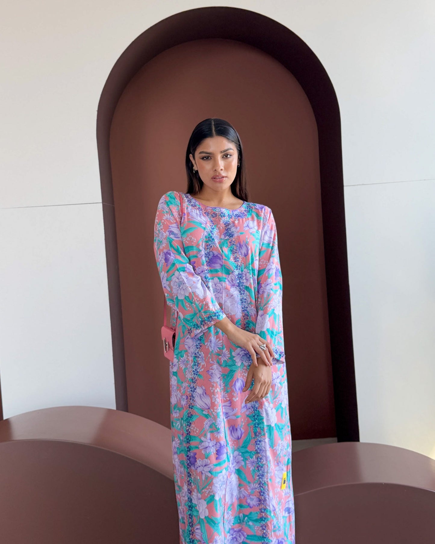 Ana Colorful Floral Dress