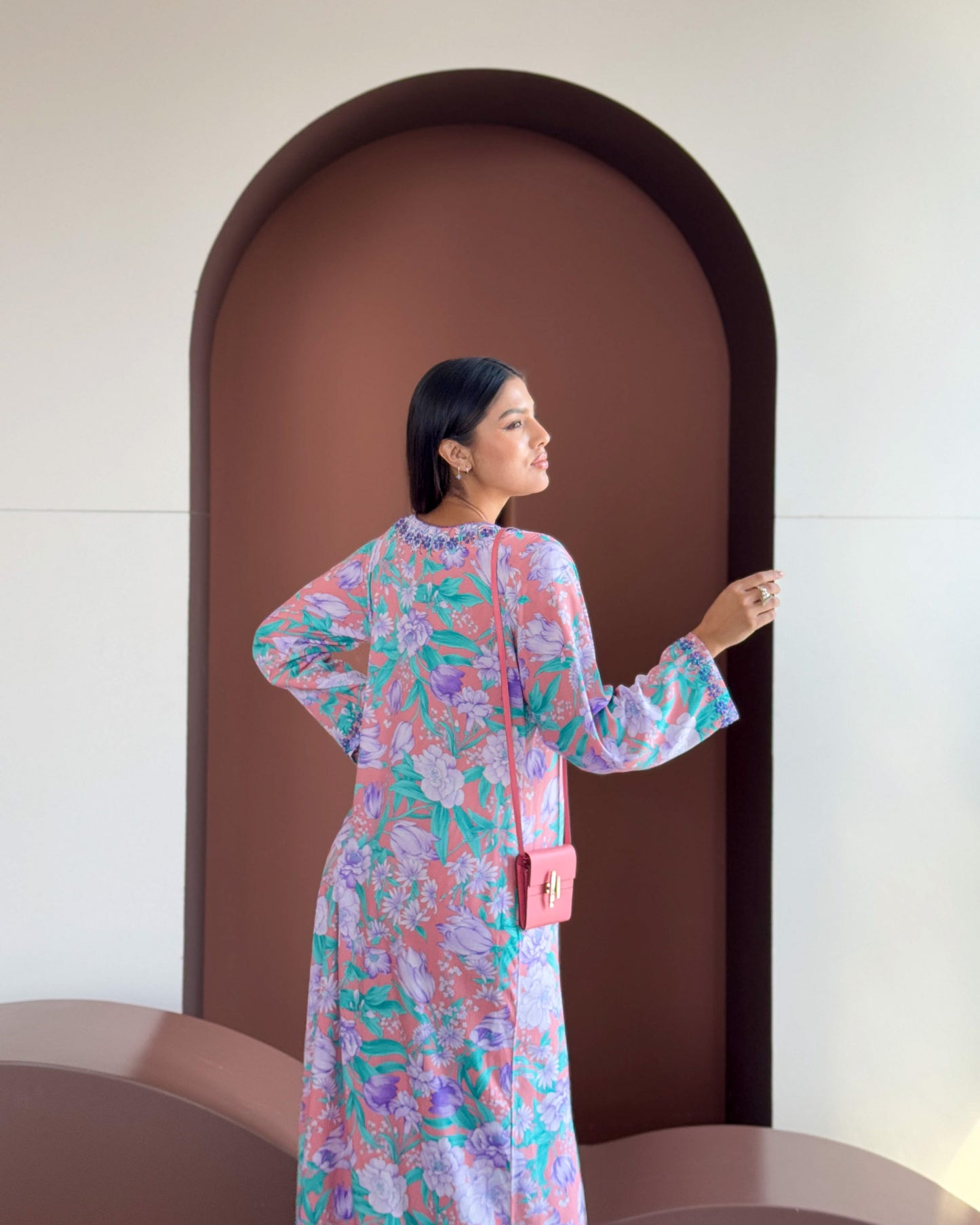 Ana Colorful Floral Dress