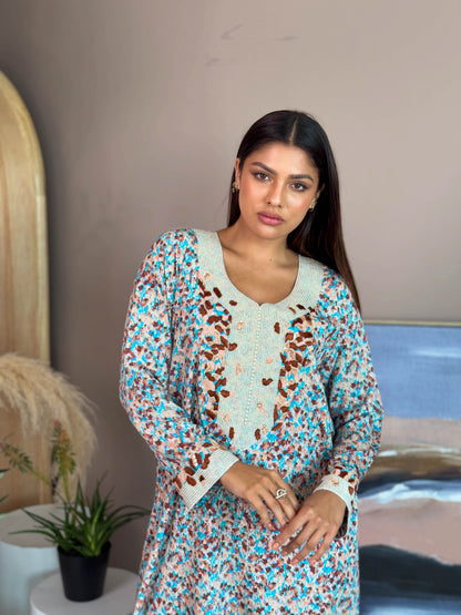 Ana Pearl Canvas Dress