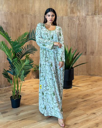 Ana Green Marble Dress