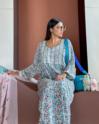 Ana Blue Glimmer Dress