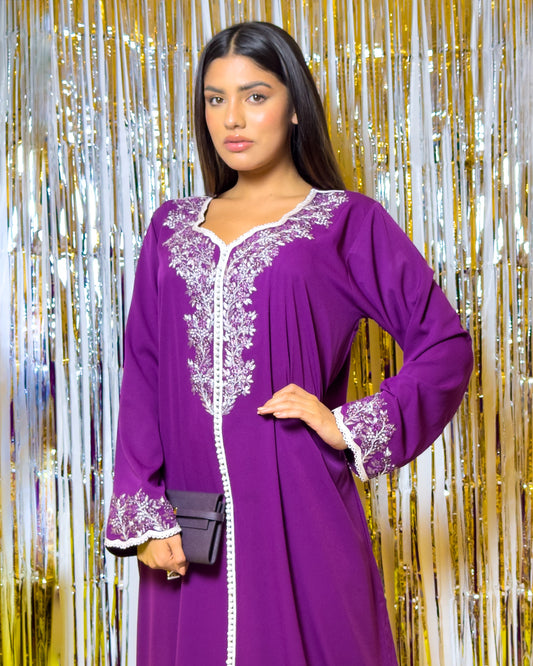 Ana Dark Purple Elegant Dress