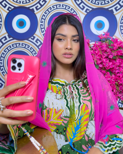 Ana Green Leaf Dress