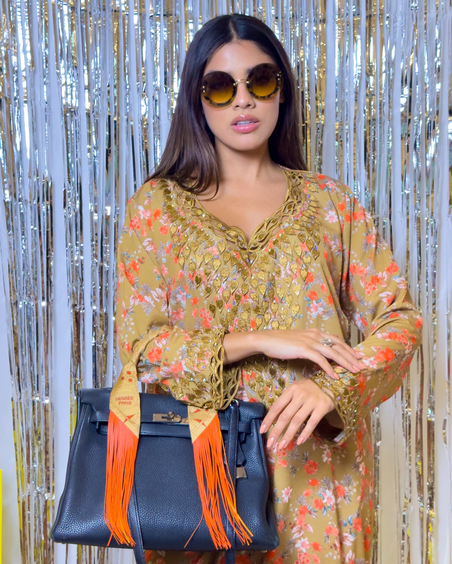 Ana Brown Floral Dress